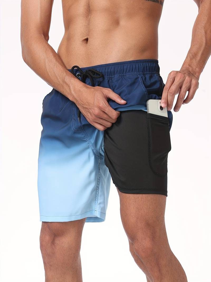 Flamingo Print Swim Shorts for Men