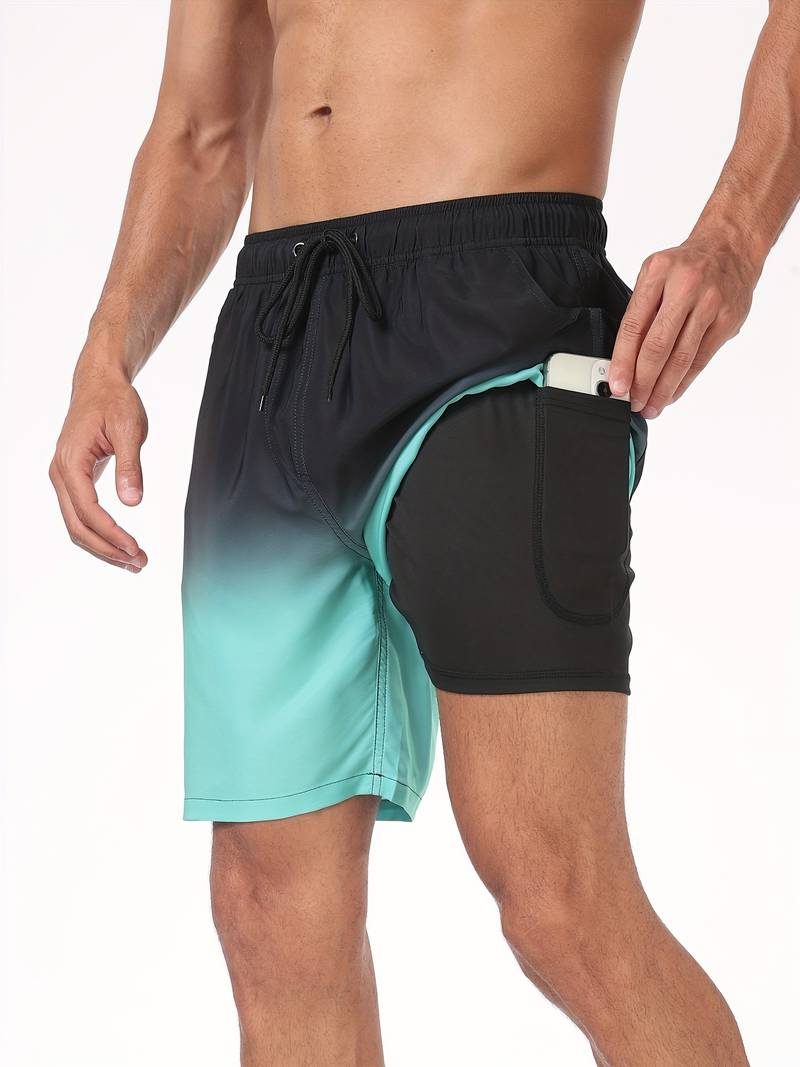 Flamingo Print Swim Shorts for Men