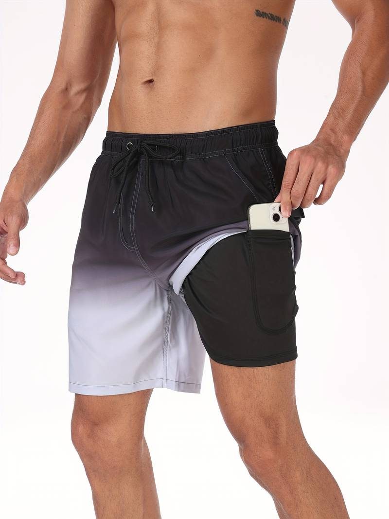 Flamingo Print Swim Shorts for Men