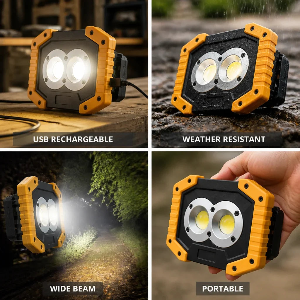 Flashlight | 1500 Lumen USB-Rechargeable & AA-Compatible
