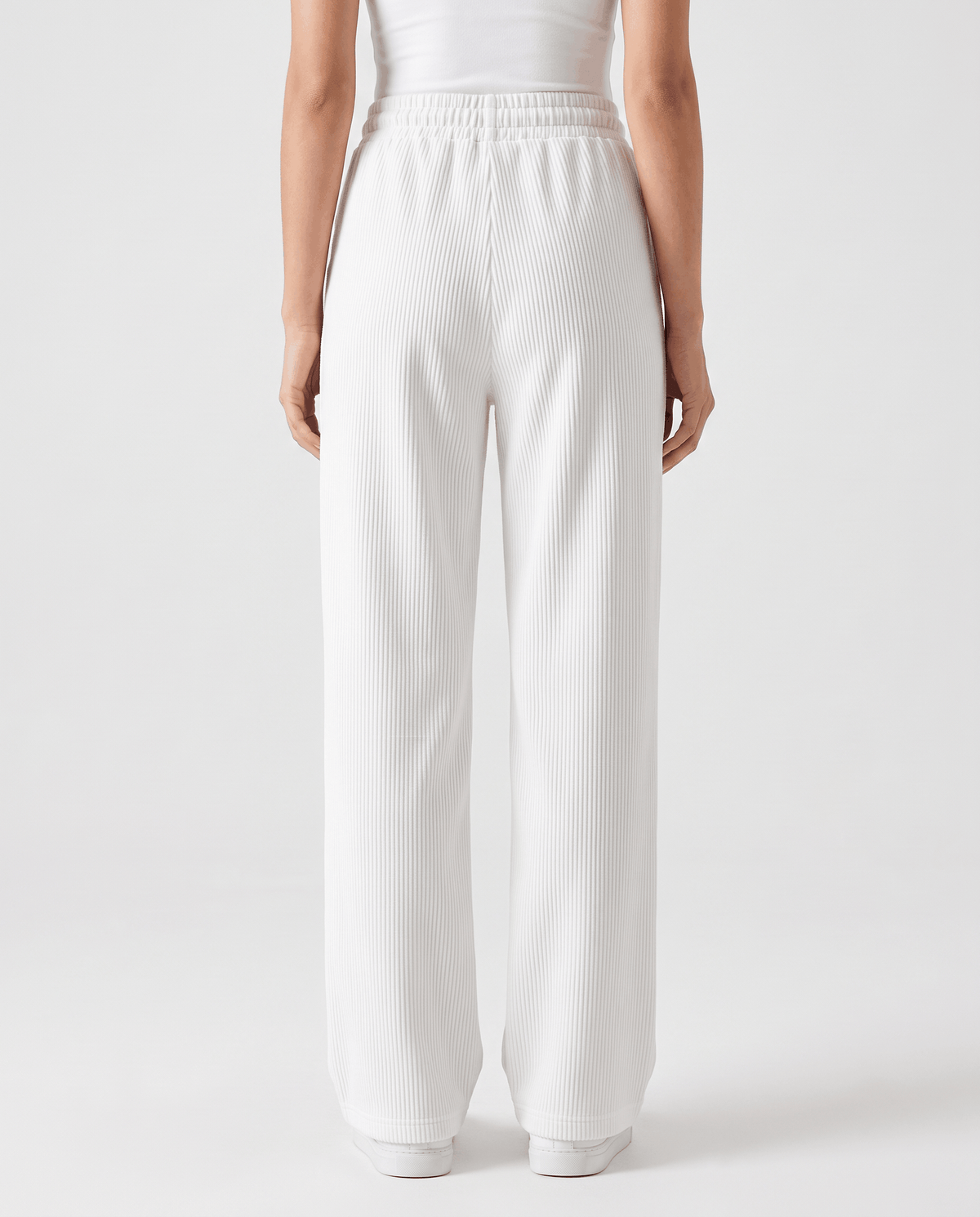 Fleece-Lined Corduroy Wide-Leg Pants – High-Waisted, Drawstring & Side Pockets | Chloe