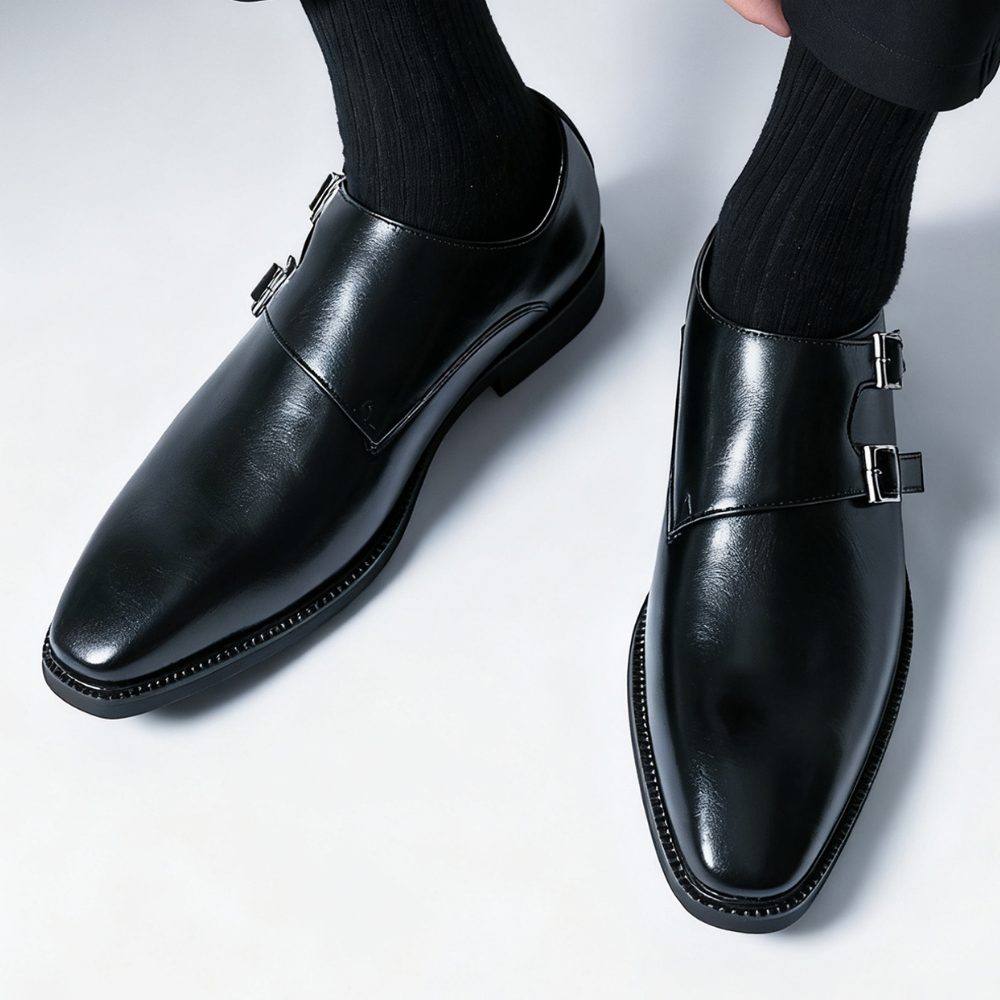Florian | Men's Monk Strap Loafers with Double Buckle