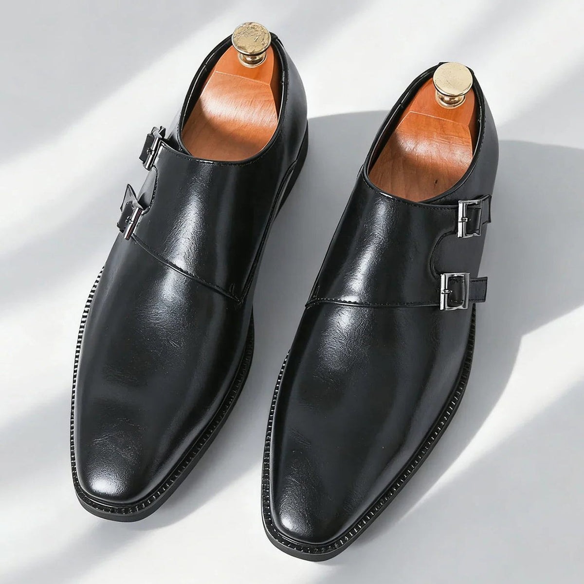 Florian | Men's Monk Strap Loafers with Double Buckle