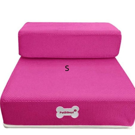 Foam Dog Stairs for Cats with Collapsible Two-Step Foldable Design and Cover Pet