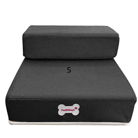 Foam Dog Stairs for Cats with Collapsible Two-Step Foldable Design and Cover Pet