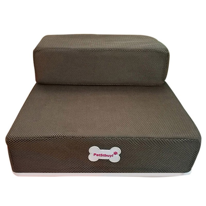 Foam Dog Stairs for Cats with Collapsible Two-Step Foldable Design and Cover Pet