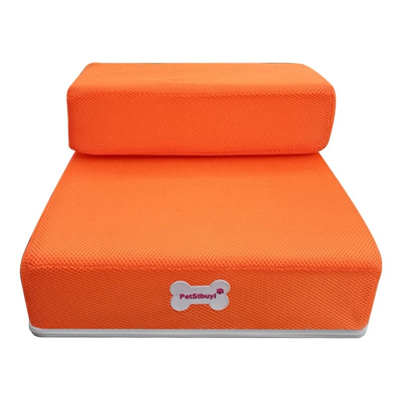 Foam Dog Stairs for Cats with Collapsible Two-Step Foldable Design and Cover Pet