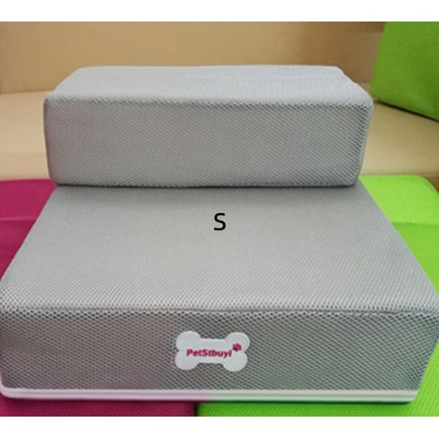 Foam Dog Stairs for Cats with Collapsible Two-Step Foldable Design and Cover Pet