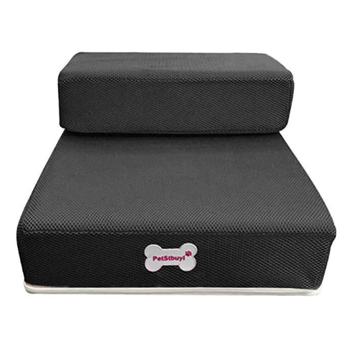 Foam Dog Stairs for Cats with Collapsible Two-Step Foldable Design and Cover Pet