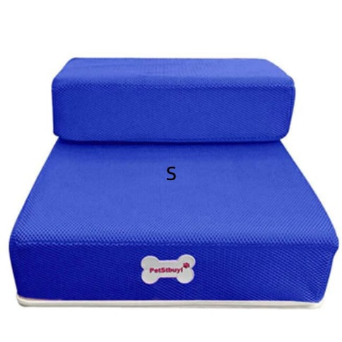 Foam Dog Stairs for Cats with Collapsible Two-Step Foldable Design and Cover Pet