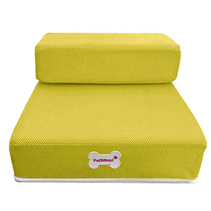 Foam Dog Stairs for Cats with Collapsible Two-Step Foldable Design and Cover Pet