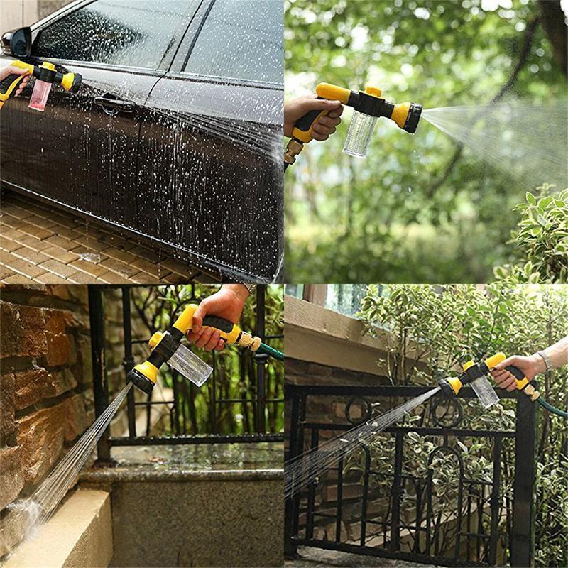 Foam Washing Gun | High-Pressure 8-In-1 & Integrated Soap Dispenser
