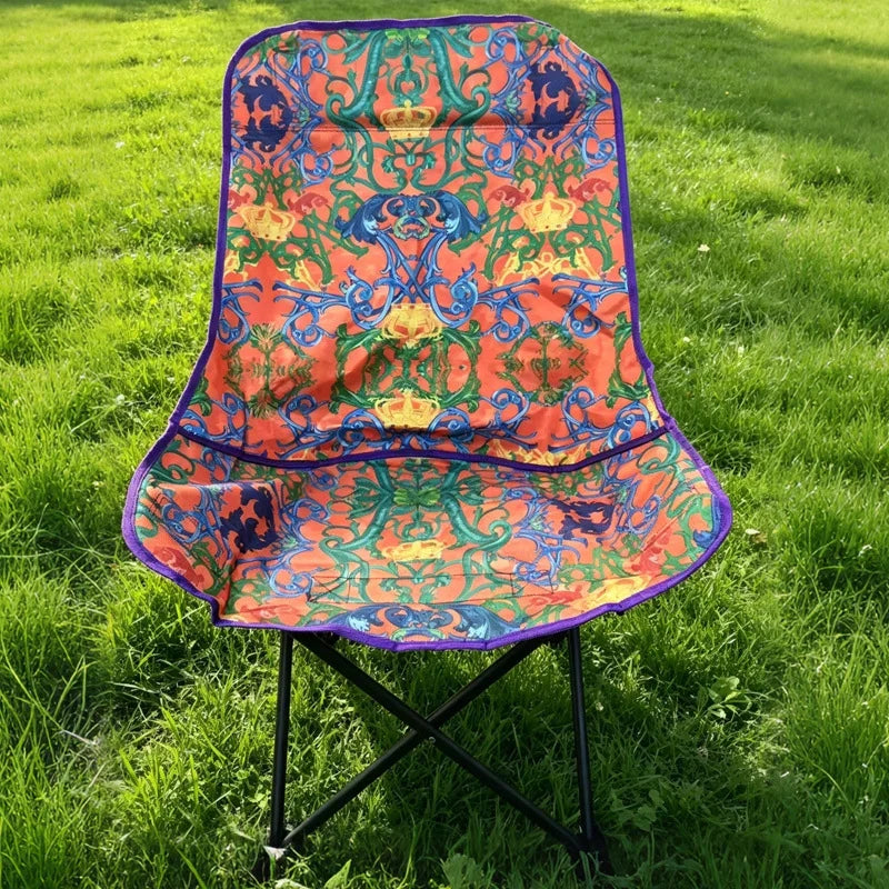 Folding Chair | Ergonomic Patterned Seat & Weather-Resistant | Lightweight & Portable