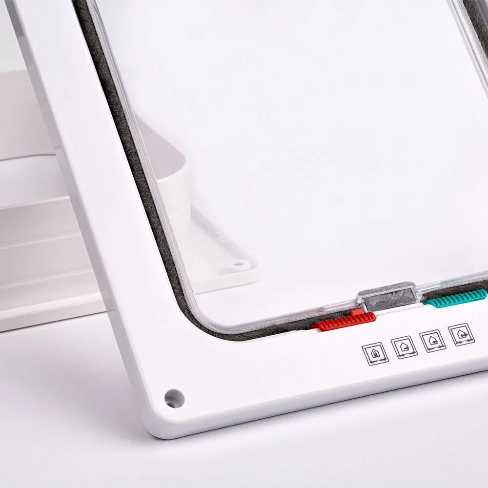 Folding Door | Integrated Cat Flap & 4-Way Security