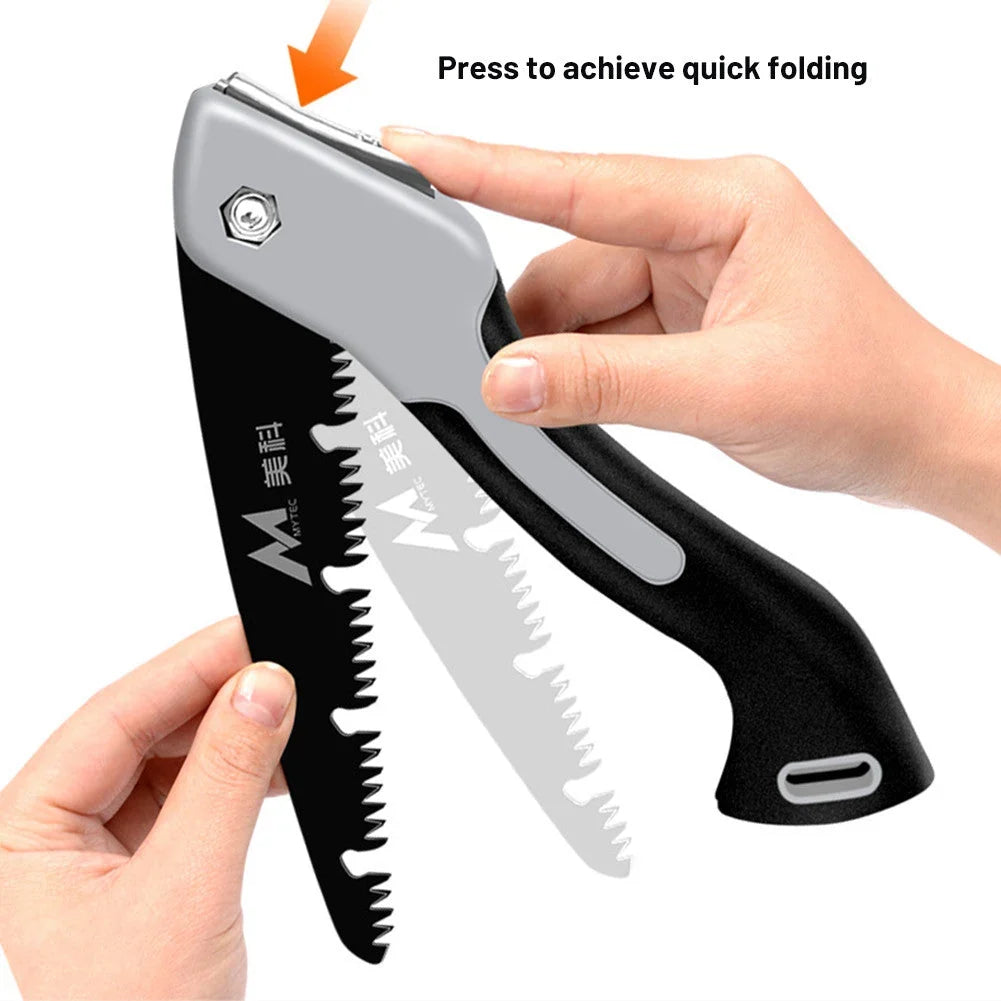 Folding Hand Saw | SK5 Steel Serrated & Non-Slip Handle