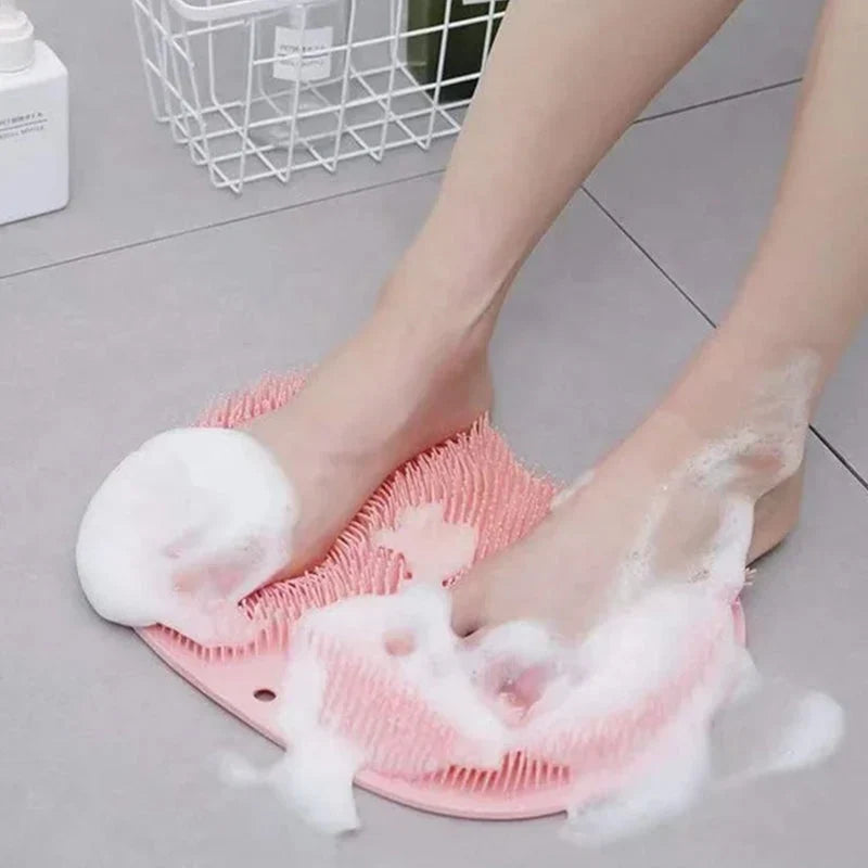 Foot & Body Scrubber | Non-Slip Suction & 500+ Bristles