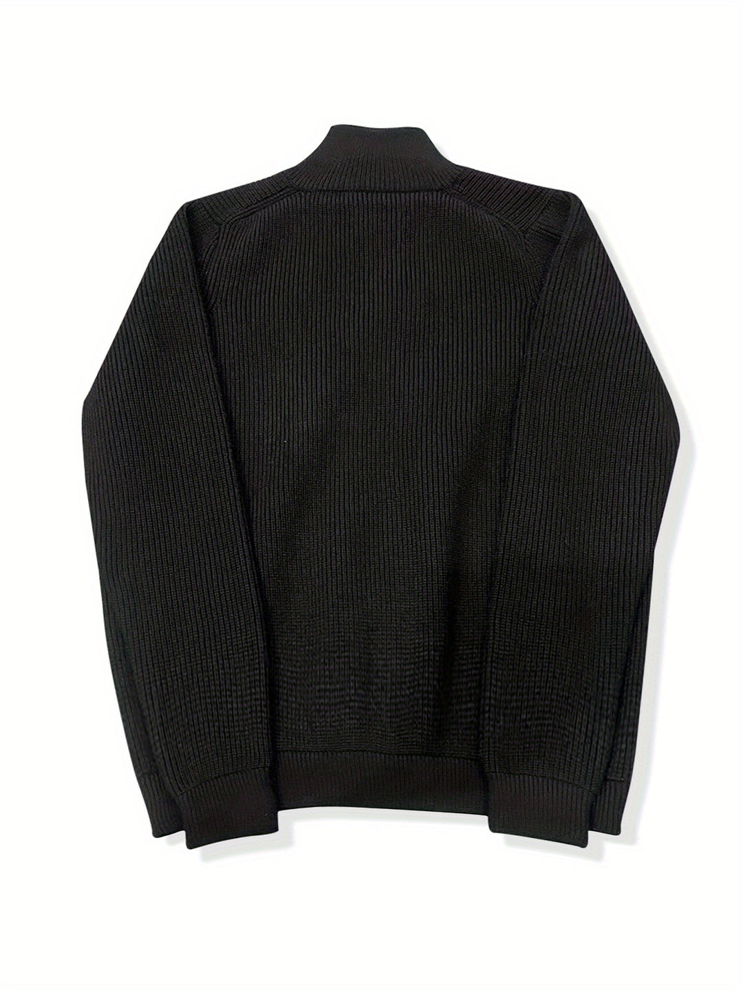 Men's Ribbed Knit Zip Cardigan