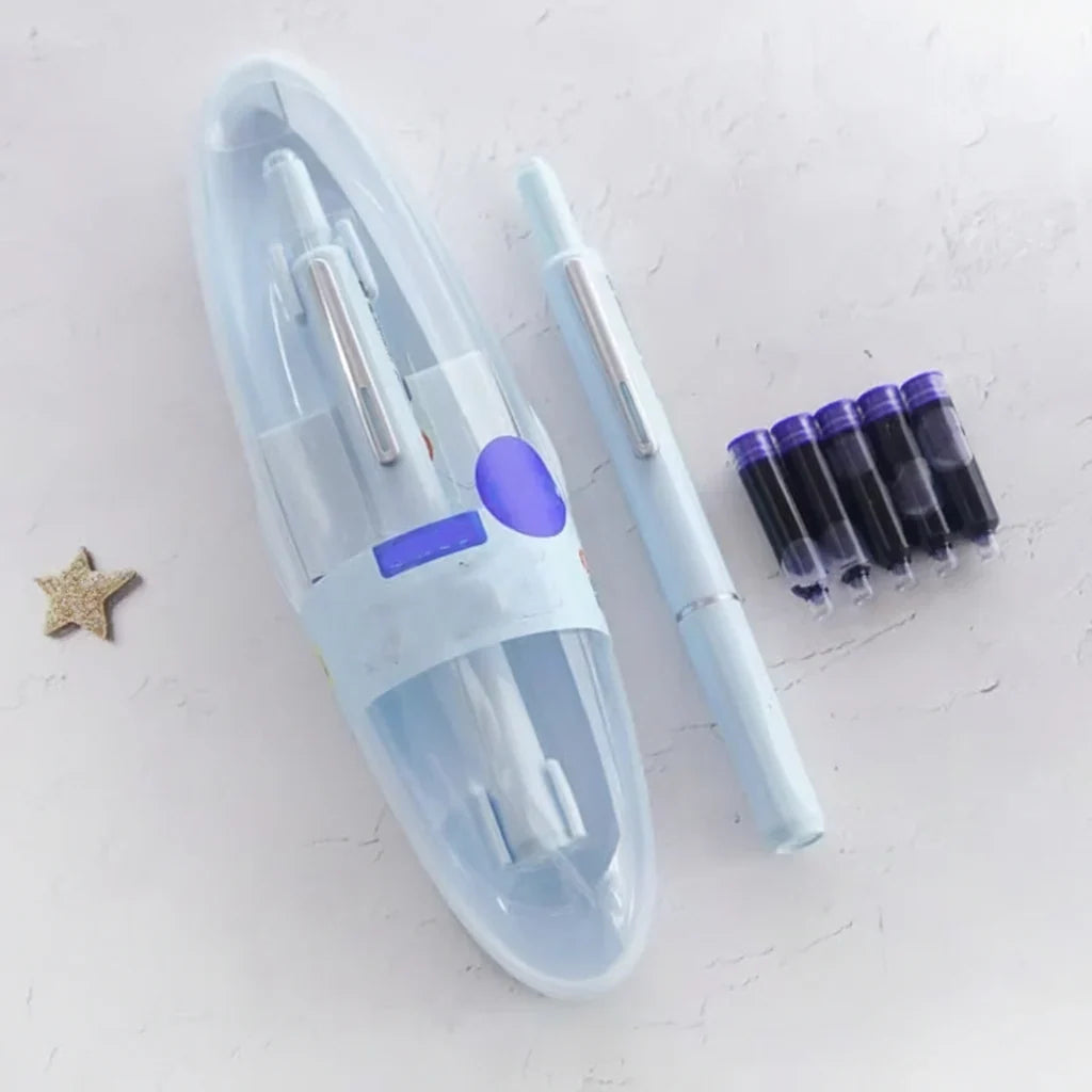 Fountain Pen | Retractable Tip, Ergonomic Grip & Smooth Writing