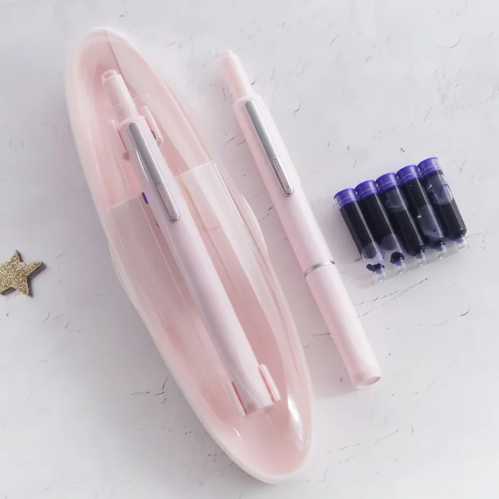Fountain Pen | Retractable Tip, Ergonomic Grip & Smooth Writing