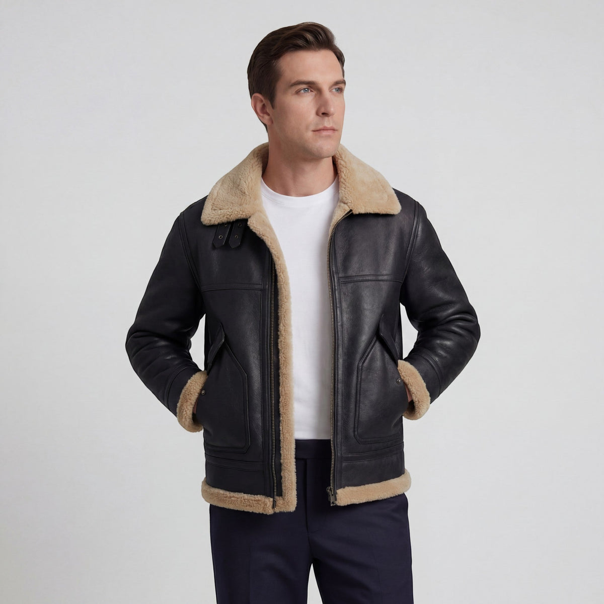 Men's Fleece-Lined Casual Jacket | Hunter