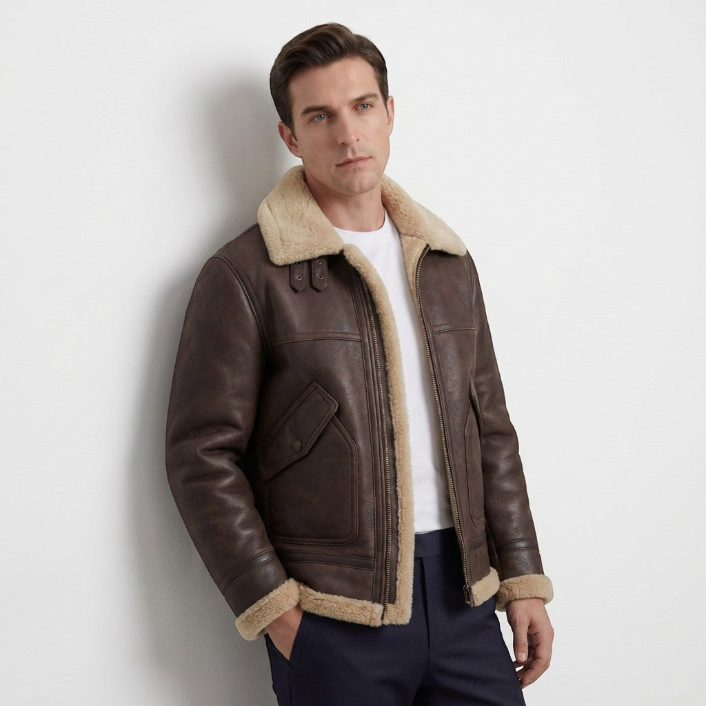 Men's Fleece-Lined Casual Jacket | Hunter