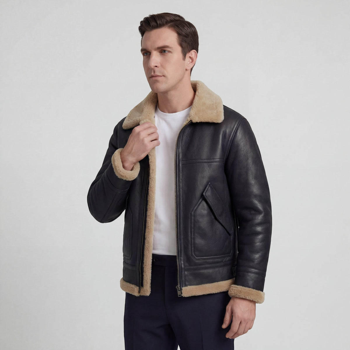 Men's Fleece-Lined Casual Jacket | Hunter