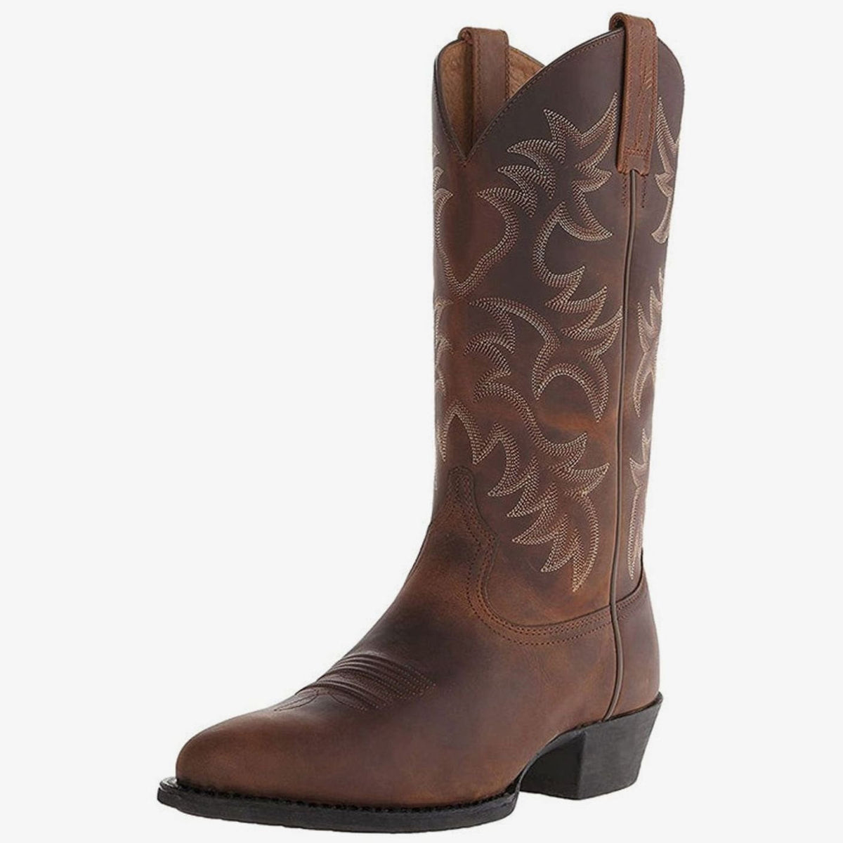 Freya - Women's Ornate Western Cowboy Boots with Block Heel