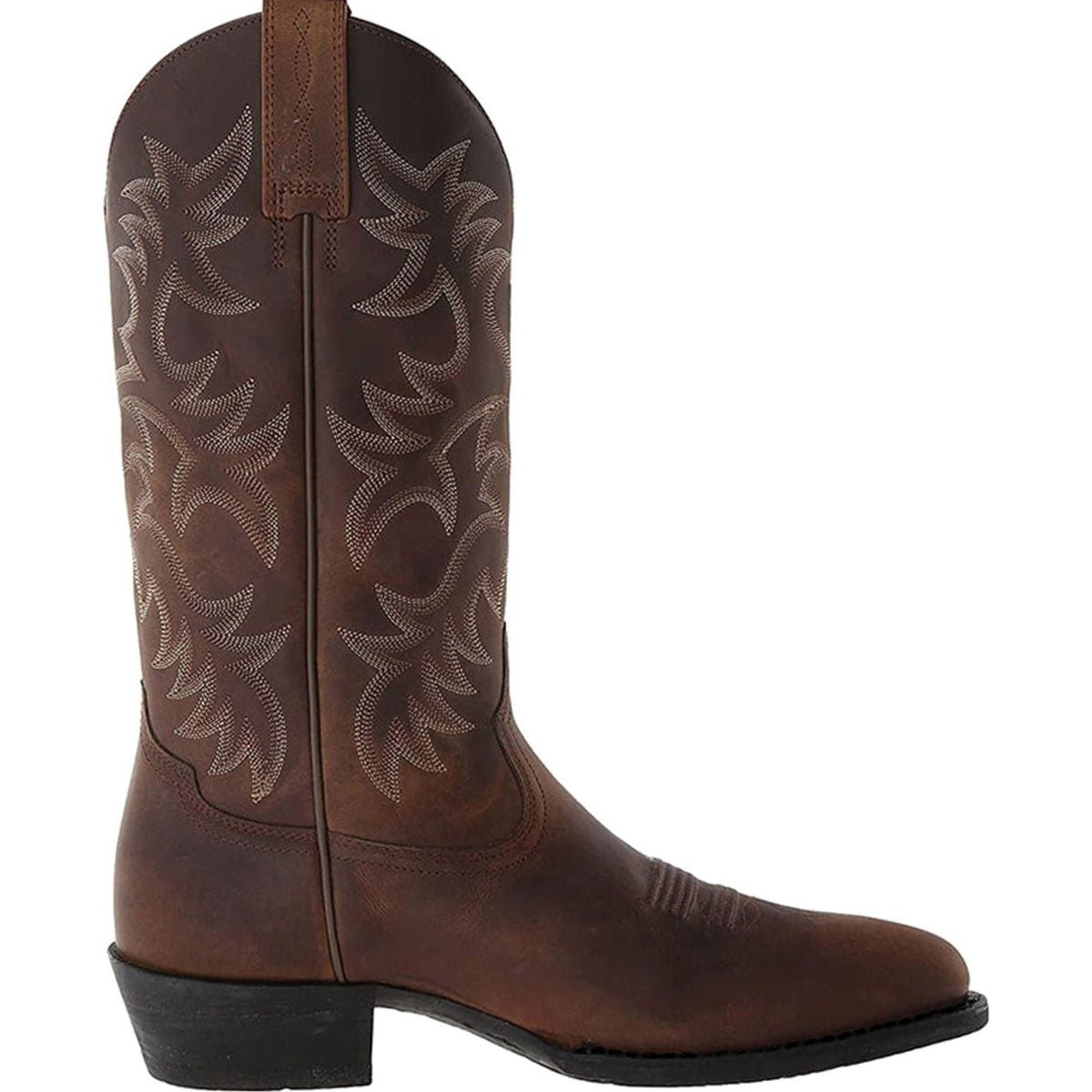 Freya - Women's Ornate Western Cowboy Boots with Block Heel