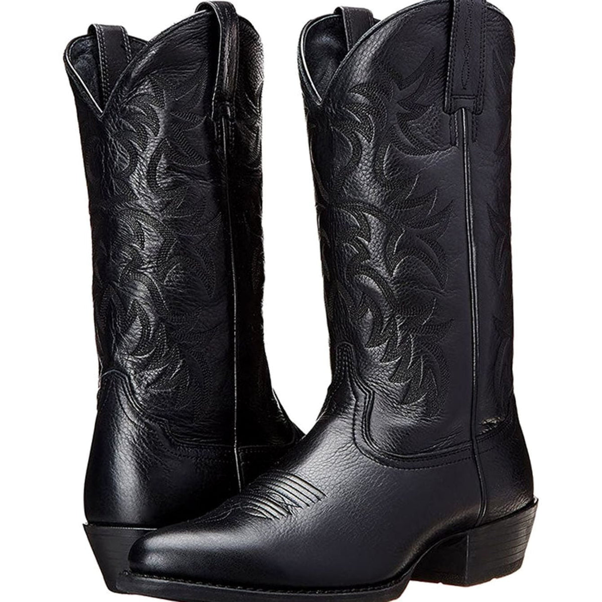 Freya - Women's Ornate Western Cowboy Boots with Block Heel