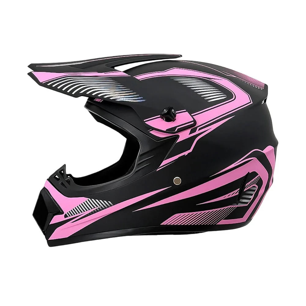 Full-Face Motocross Helmet | Multi-Density EPS & Ventilated | Quick-Release Strap