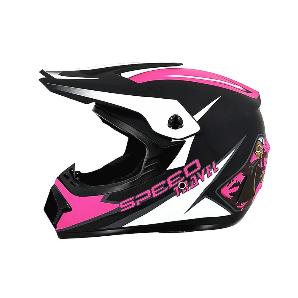 Full-Face Motocross Helmet | Multi-Density EPS & Ventilated | Quick-Release Strap