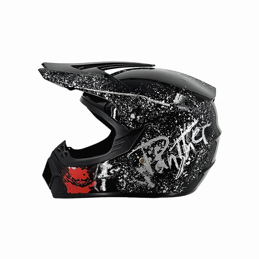 Full-Face Motocross Helmet | Multi-Density EPS & Ventilated | Quick-Release Strap