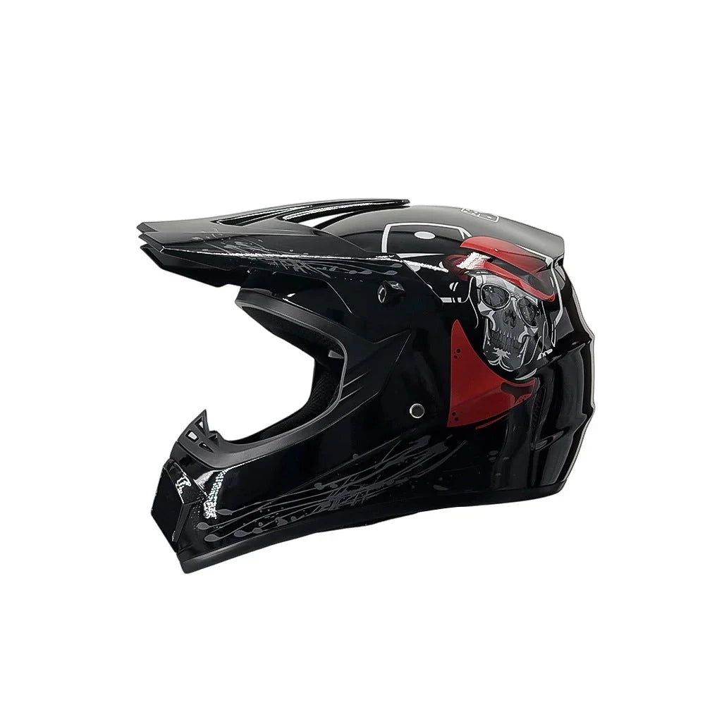 Full-Face Motocross Helmet | Multi-Density EPS & Ventilated | Quick-Release Strap
