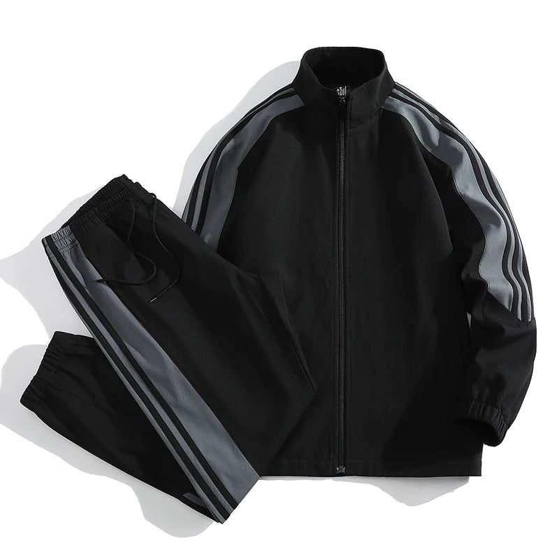 Full-Zip Tracksuit Set for Men