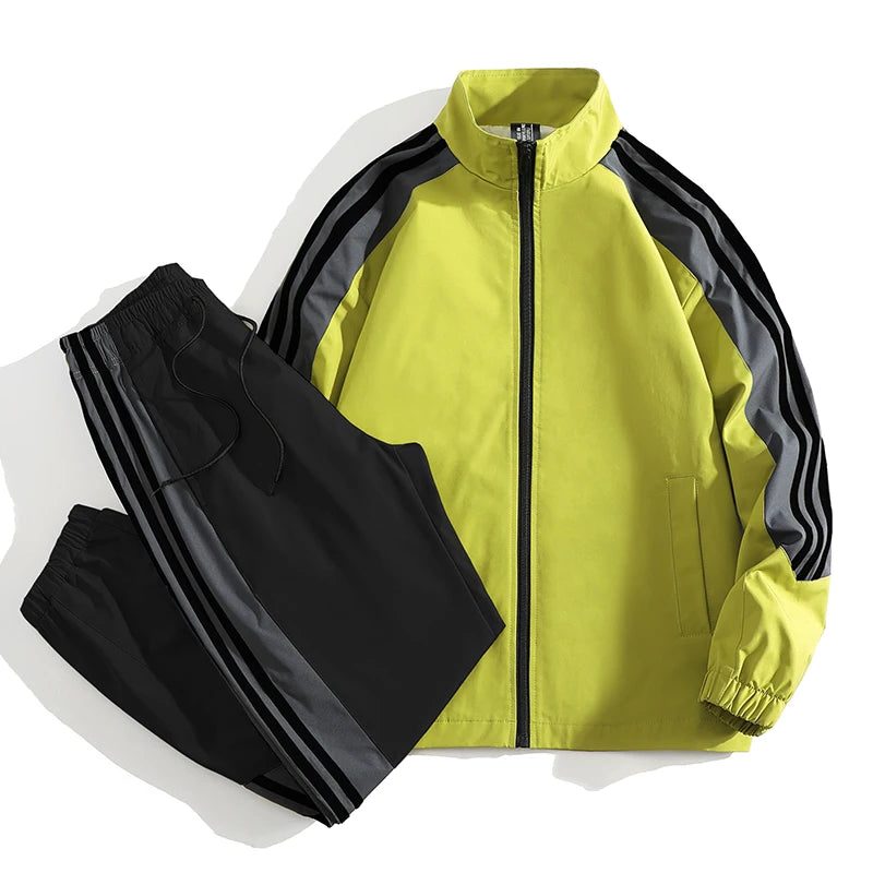 Full-Zip Tracksuit Set for Men