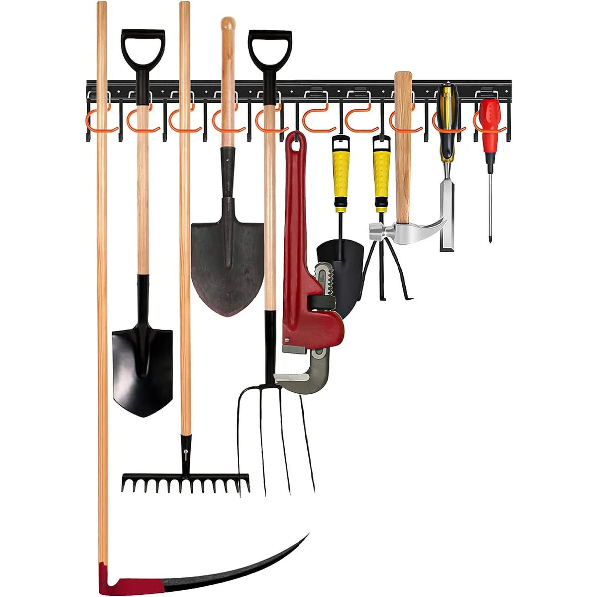 Garden Tool Holder | Wall-Mounted Space-Saving & Sturdy