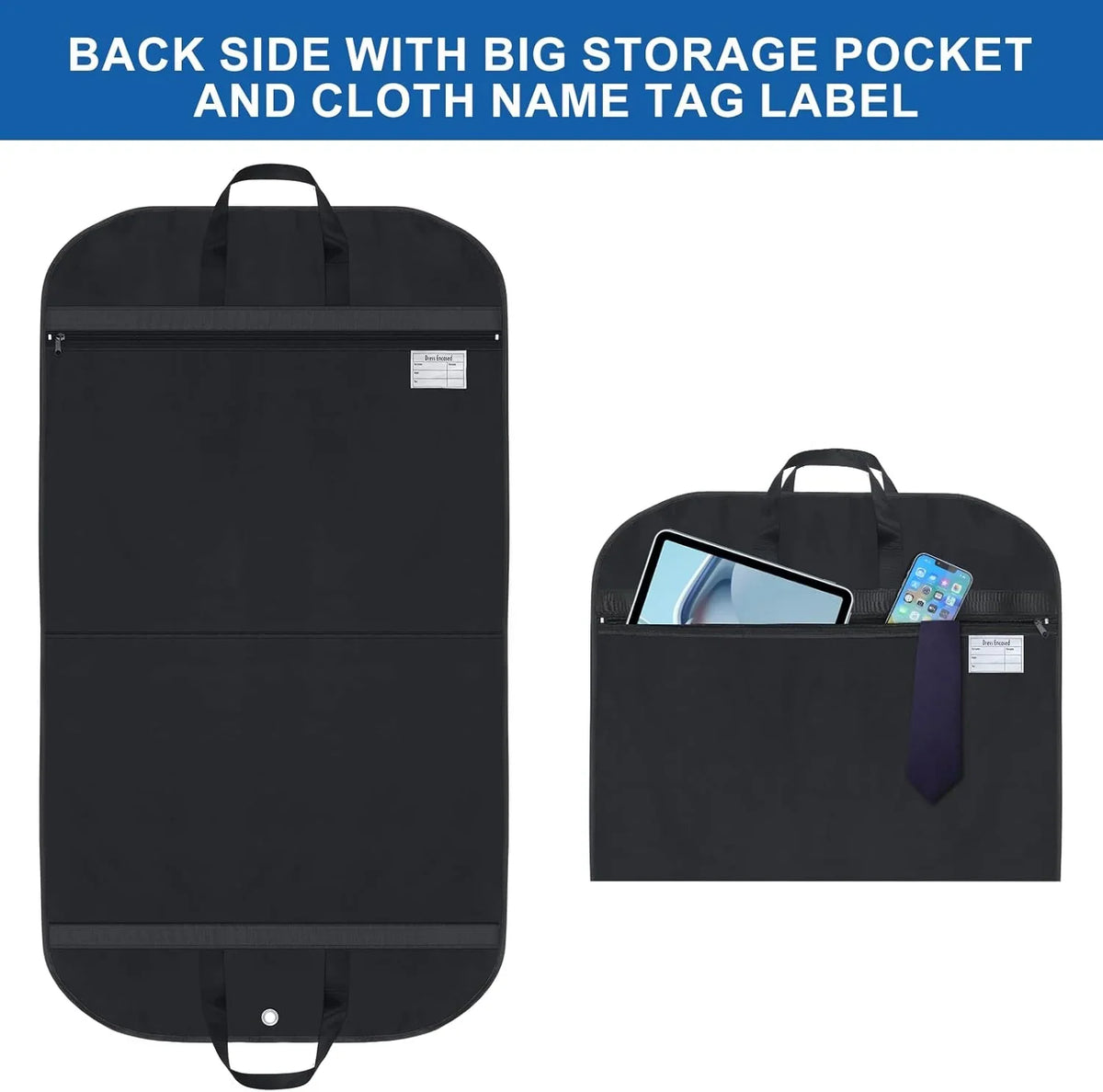 Garment Bag | Waterproof Oxford & Gusseted | 2-Pack