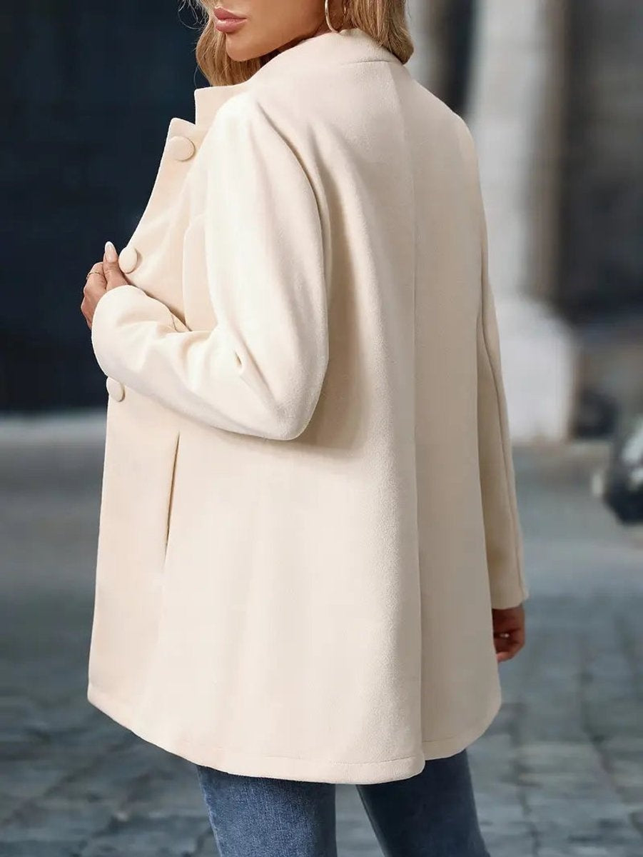 Kelsey | Women's Short Dress Coat Stand Collar Fitted