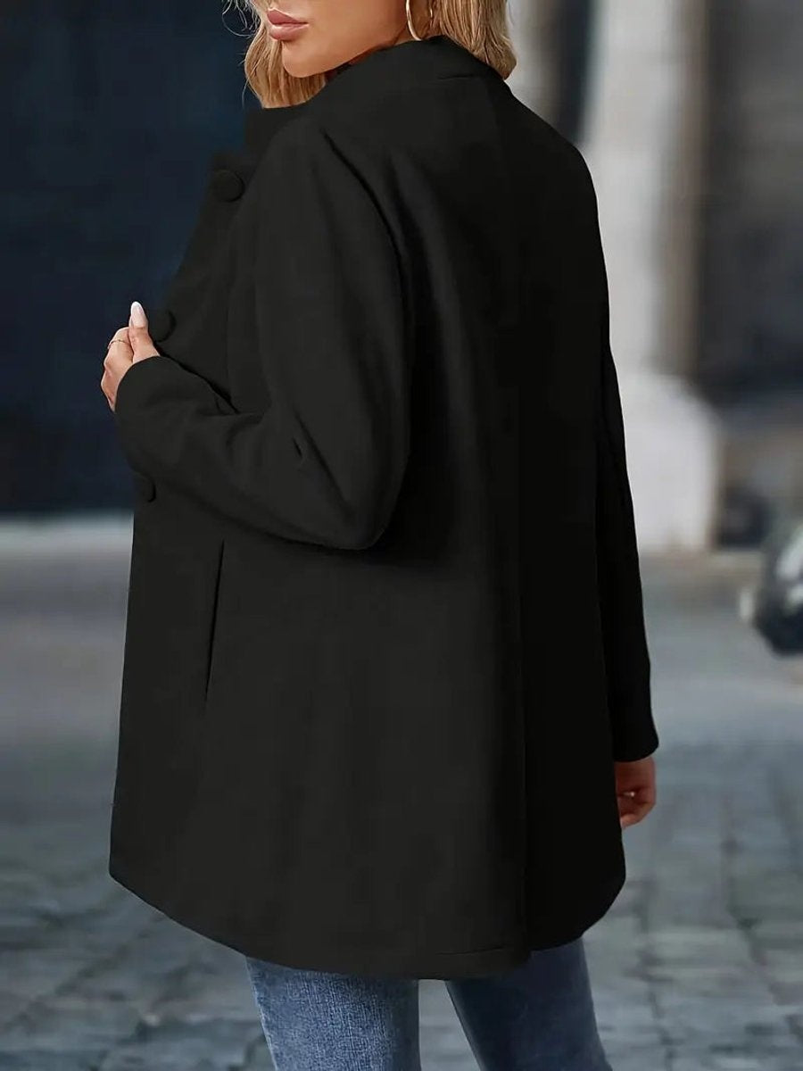Kelsey | Women's Short Dress Coat Stand Collar Fitted
