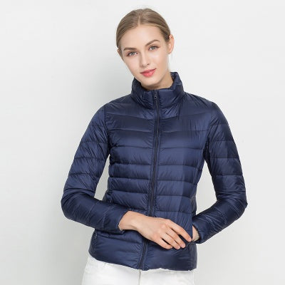 Margaret | Women's Lightweight Puffer Jacket Stand Collar Slim Fit