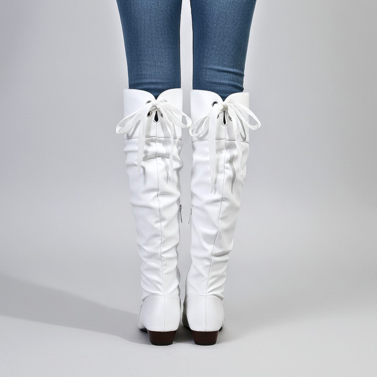 Genoveva | Women's Knee High Boots with Almond Toe