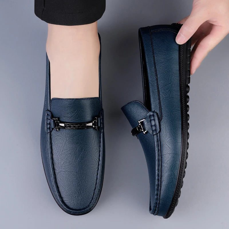 Genuine Leather Driving Loafers for Men