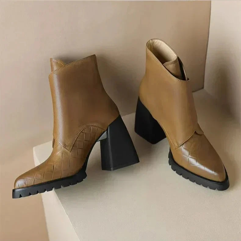 Philippa | Shaft Upper Strap Ankle Boots