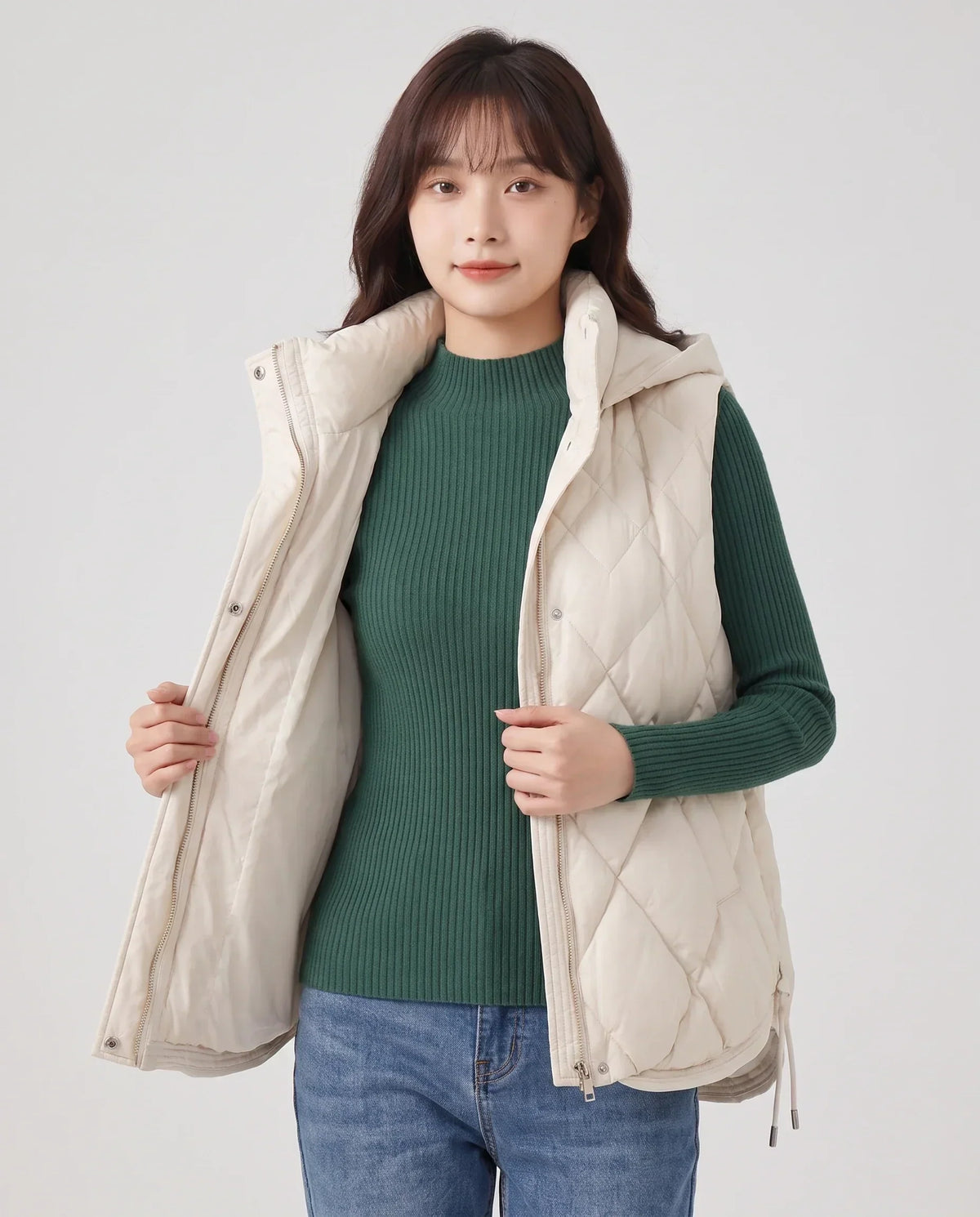 Quilted Hooded Puffer Gilet