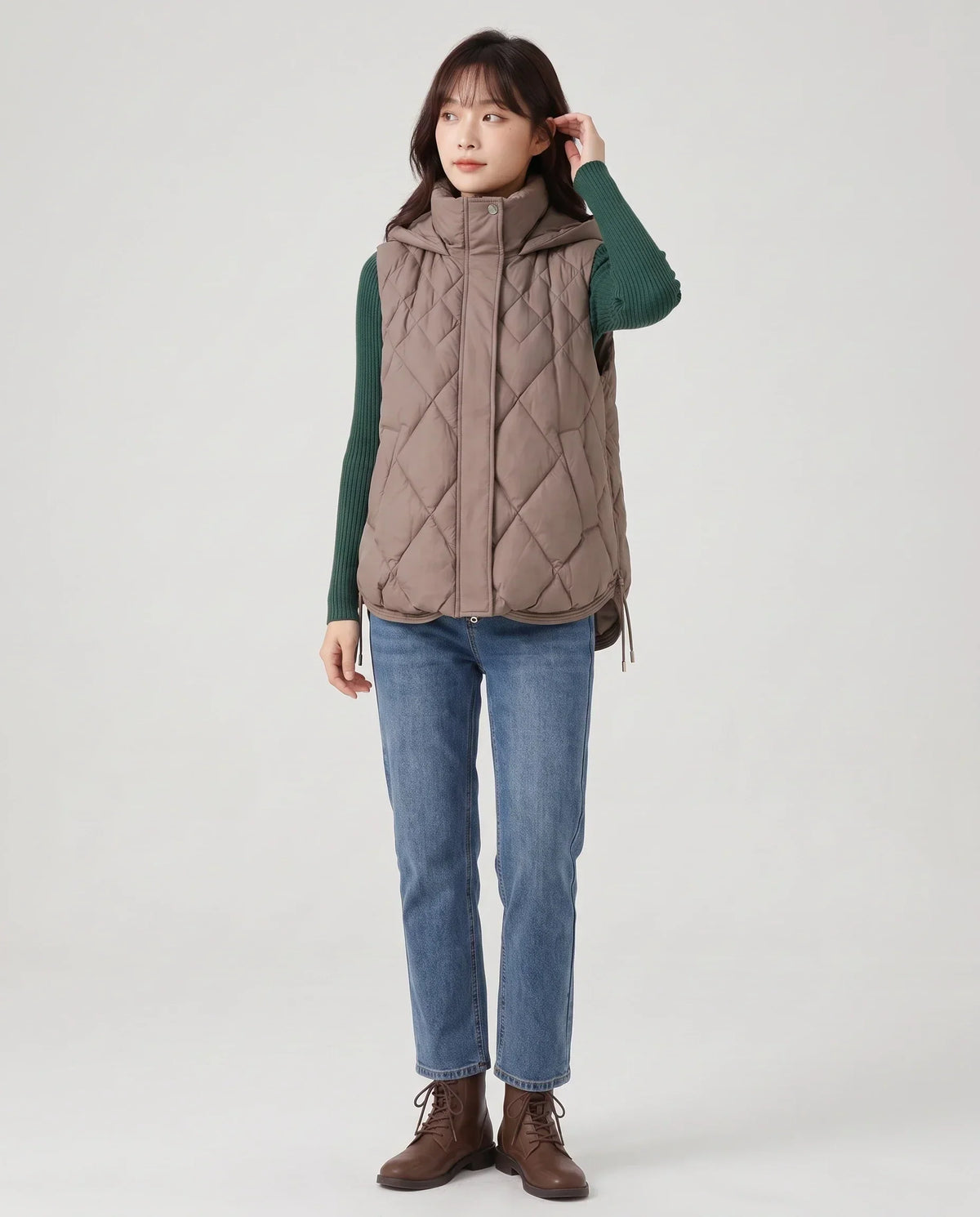 Quilted Hooded Puffer Gilet
