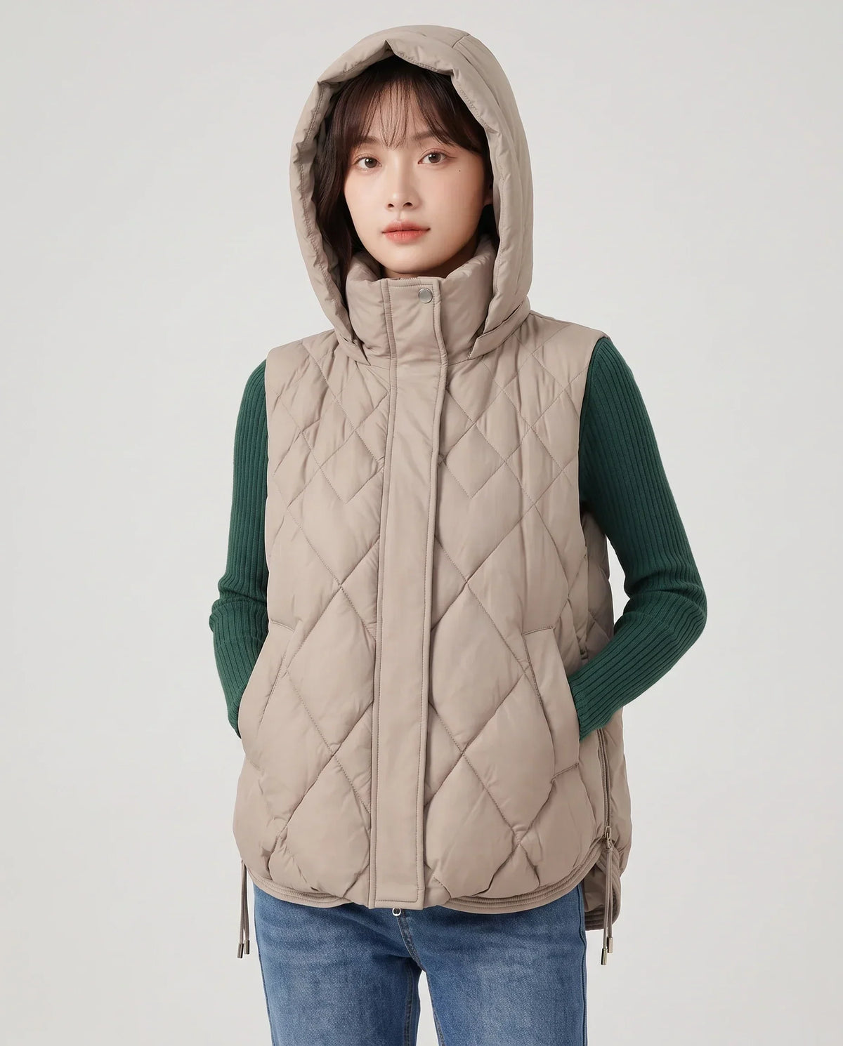 Quilted Hooded Puffer Gilet