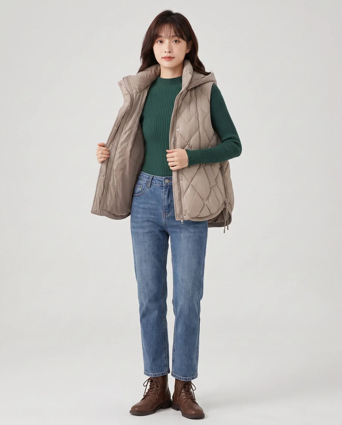 Quilted Hooded Puffer Gilet