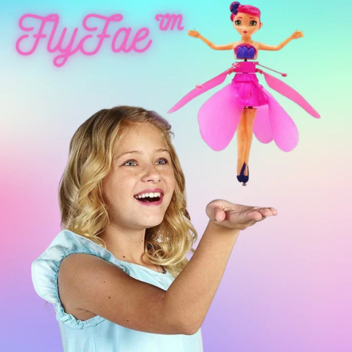 Girls' Hand Controlled Flying Fairy Doll with Infrared Sensor and LED Lights