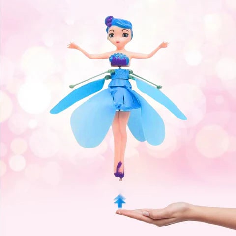 Girls' Hand Controlled Flying Fairy Doll with Infrared Sensor and LED Lights
