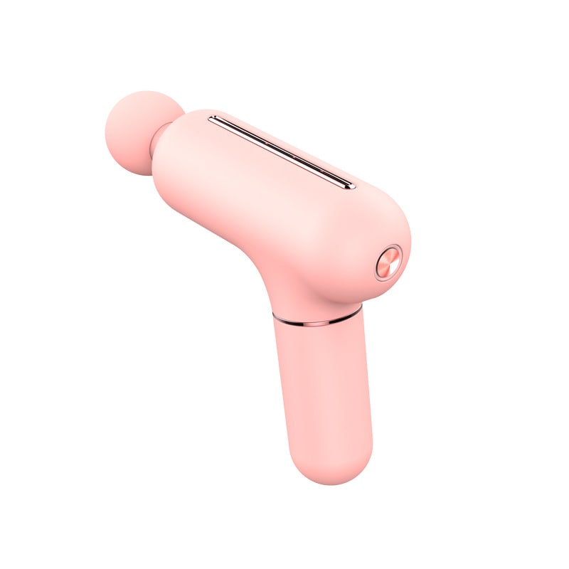 Mini Handheld Deep Tissue Massage Gun with Four Interchangeable Heads and Rechargeable Battery